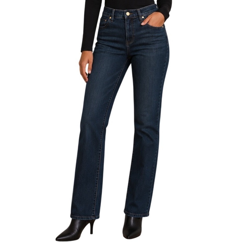 Liverpool Los Angeles Dark Indigo Kennedy Straight Leg Jeans Women's 6/28